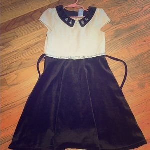 Black and white dress great for Christmas events